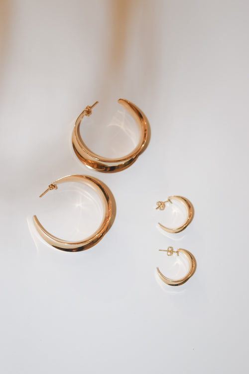 Raven- Inverted Chunky Hoops