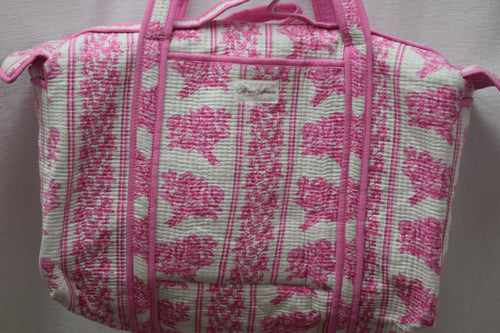 PINK FLORAL DUFFLE