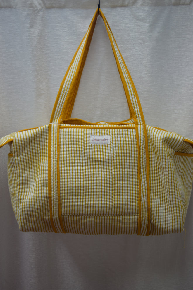 YELLOW STRIPE DUFFLE