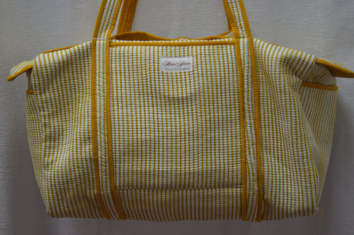 YELLOW STRIPE DUFFLE