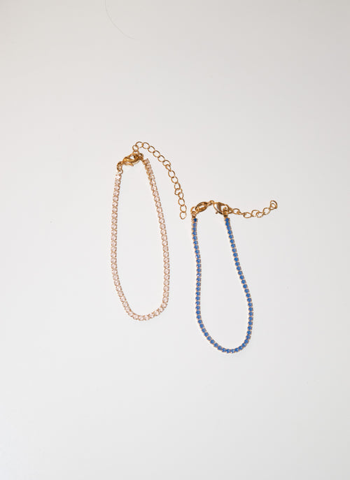 Nat- Gemstone Tennis Bracelet