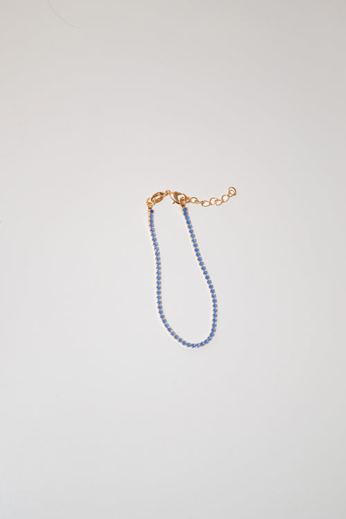 Nat- Gemstone Tennis Bracelet