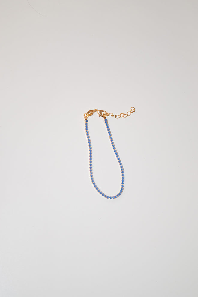 Nat- Gemstone Tennis Bracelet