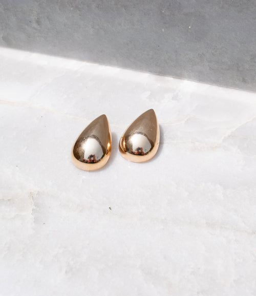 Livie- Gold Dome Earring