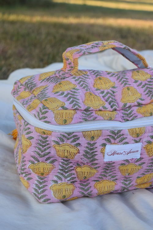 GREEN PINK VANITY CASE