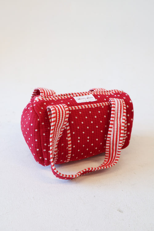 Quilted Purse- Red Polka Dot