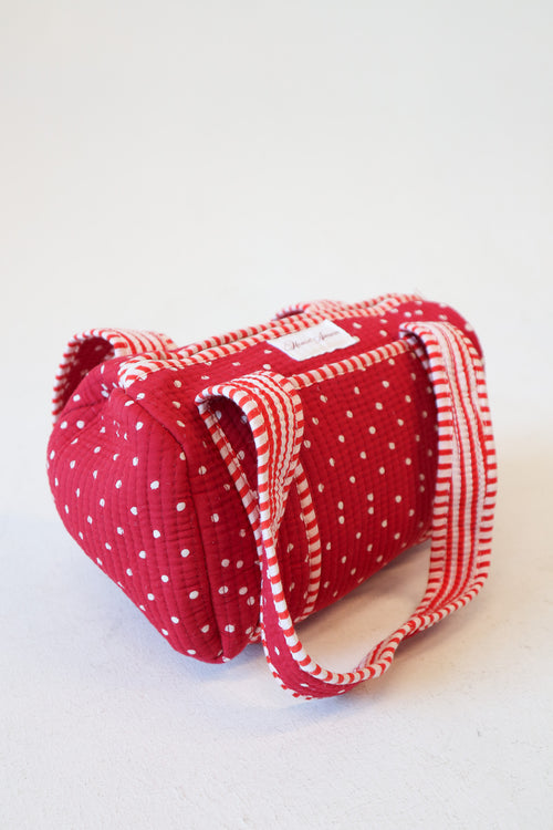 Quilted Purse- Red Polka Dot