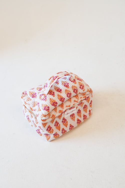 Quilted Vanity Case- Pink Cosmo
