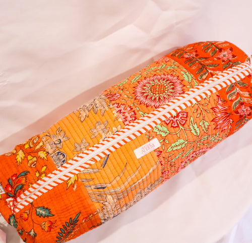 Quilted Hair-tool Bag- Sorbet Patchwork