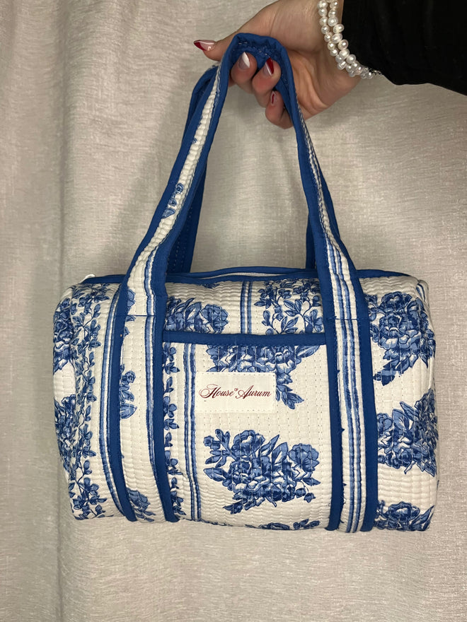 ROYAL BLUE FLORAL PURSE