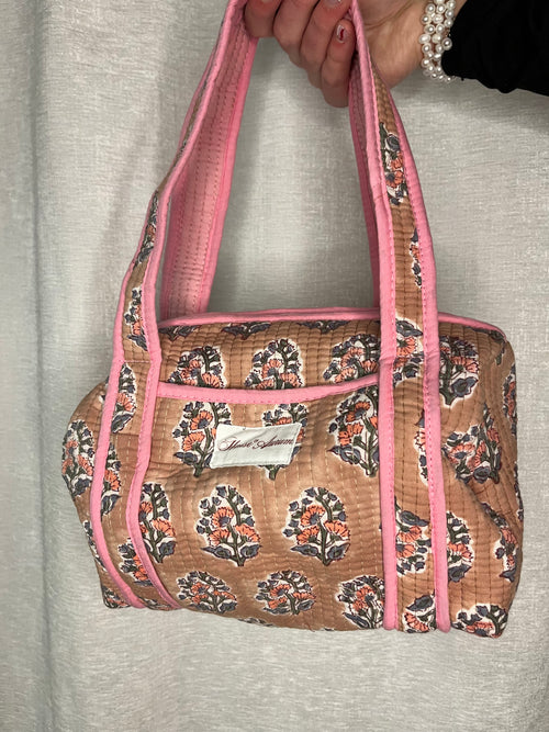 BEIGE FLORAL PURSE