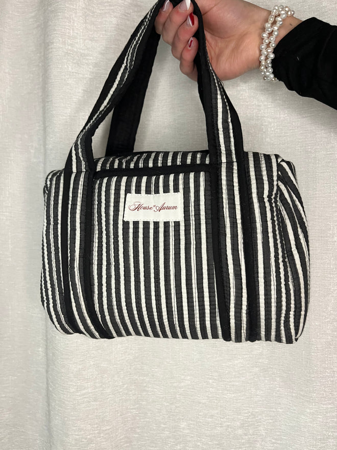 BLACK STRIPE PURSE