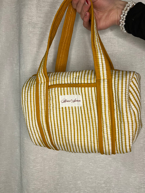 YELLOW STRIPE PURSE