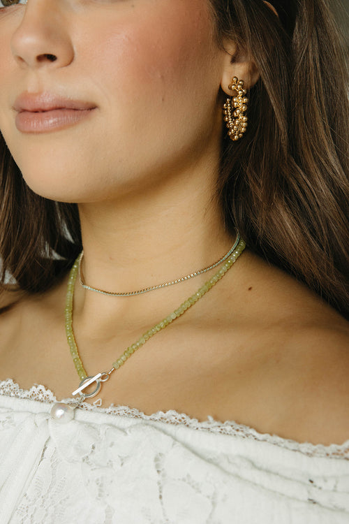 Mika- Beaded Bubble Hoops