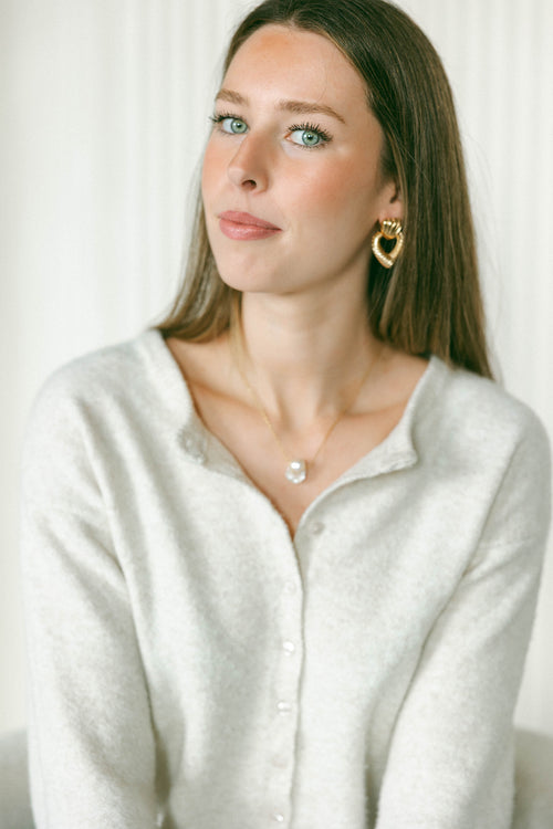 Nori- Floating Baroque Pearl Necklace