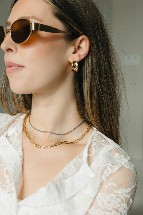 Gemstone Tennis Necklace
