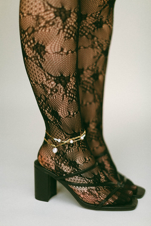 Tripple Pearl Chain Anklet