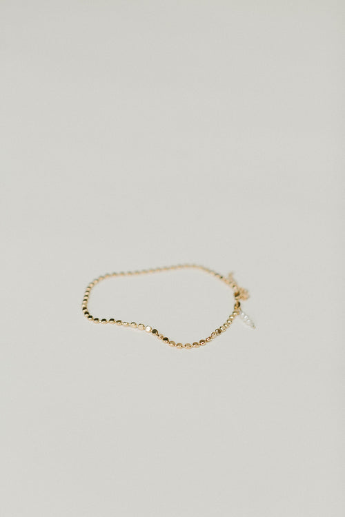 Dotted Disc Chain Anklet