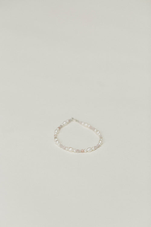 Opal- Gemstone + Pearl Bracelet