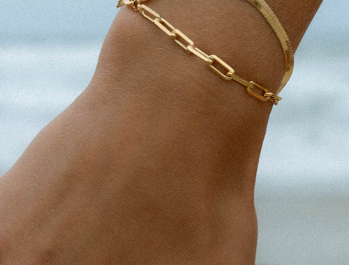 Zia- Large Paperclip Chain Bracelet