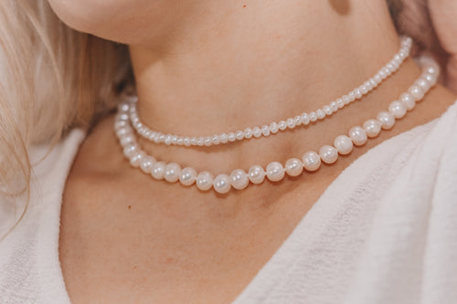 Celeste- Traditional Pearl Necklace