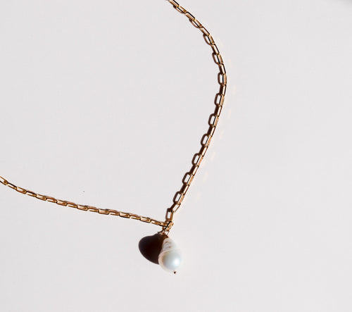 Talia- Paperclip Drop Necklace