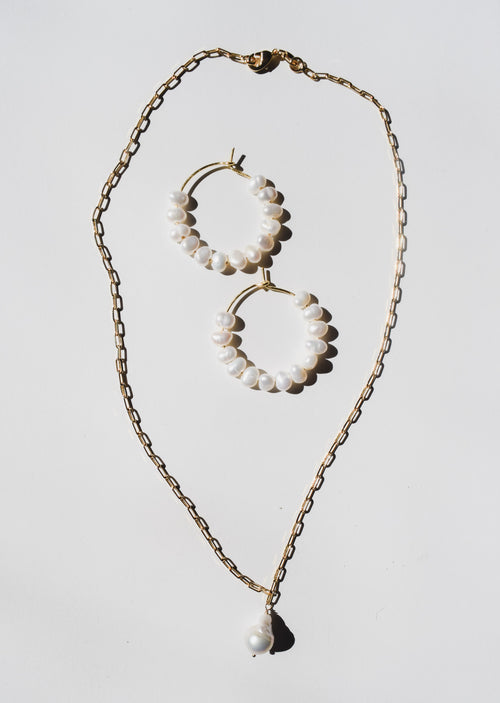 Talia- Paperclip Drop Necklace